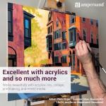 Ampersand Museum Series Gessobord 12x16 Painting Panel