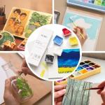 HIMI White Gouache Paint Jelly Cup Refill 4 Pack