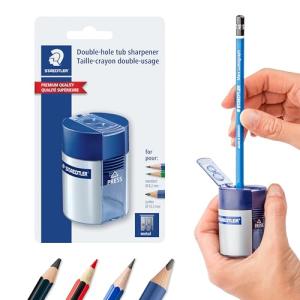STAEDTLER Dual Hole Pencil Sharpener - Compact Design