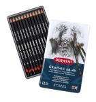 Derwent Graphic Drawing Pencils in Metal Tin, 12 Pack