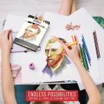 Galart 12-Piece Colorful Charcoal Pencil Set