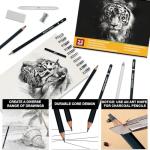 Aenir Charcoal Pencils Set for Drawing, 22 Pieces