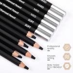Geyoga 72 Pcs Charcoal Pencils for Art Sketching