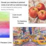 72-Color Oil-Based Colored Pencil Set