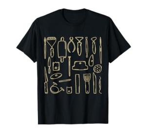 Pottery Tools Vintage Ceramic Artist T-Shirt