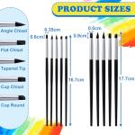 10pcs Silicone Paint Brushes for Clay and Sculpting