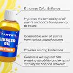 7 Artists Linseed Oil for Painting 4.2 fl. oz