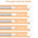 Silicone Paint Brushes Set for Resin and Clay