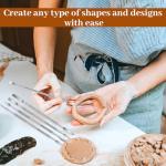 5-Piece Stainless Steel Clay Sculpting Tool Set