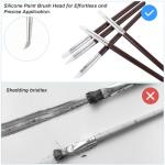 Silicone Paint Brushes Set for Resin and Clay
