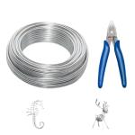 JAKOUE 50ft Silver Sculpting Wire with Plier
