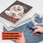 JAKOUE 50ft Silver Sculpting Wire with Plier