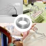 JAKOUE 50ft Silver Sculpting Wire with Plier