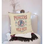 Western Rodeo Art Pillow Cover - 18 x 18 Inch