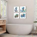 Ocean Animal Canvas Wall Art Set - 4 Pieces