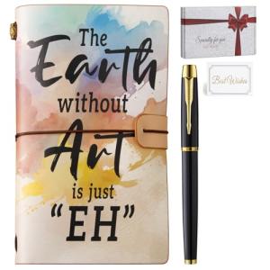 Art Lovers Journal Notebook with Pen - The Earth Without Art