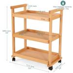 Beechwood Art Supply Rolling Organizer Cart