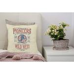 Western Rodeo Art Pillow Cover - 18 x 18 Inch