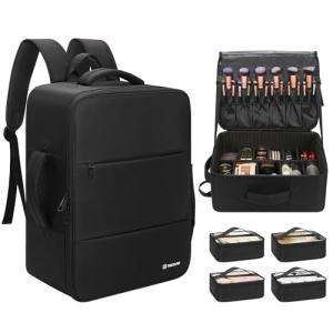 Extra Large Makeup Backpack with Organizer Dividers