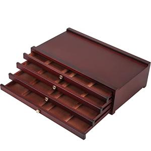 MEEDEN Portable 4-Drawer Wood Art Supply Organizer