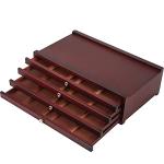 MEEDEN Portable 4-Drawer Wood Art Supply Organizer