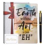 Art Lovers Journal Notebook with Pen - The Earth Without Art