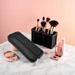 Black Mesh Makeup Brush Organizer and Travel Case