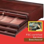 MEEDEN Portable 4-Drawer Wood Art Supply Organizer