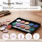 6-Piece Magnetic Makeup Palette with Clear Lid