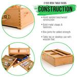 Adjustable Wooden Storage Box Easel for Artists