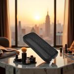 Black Mesh Makeup Brush Organizer and Travel Case