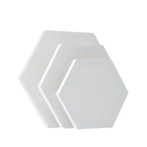 Hexagon-Shaped Stretched Canvases - 3 Sizes