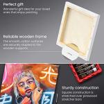 ARTEZA 10x10 Inch Blank Square Canvas Pack of 8