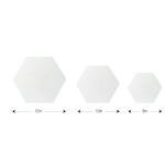 Hexagon-Shaped Stretched Canvases - 3 Sizes