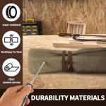 Small Waxed Canvas Tool Roll with 6 Pockets