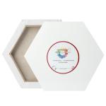 Hexagon-Shaped Stretched Canvases - 3 Sizes