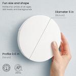 ARTEZA 6-Inch Round Canvas Boards, Pack of 12