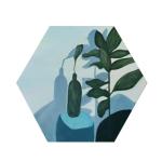 Hexagon-Shaped Stretched Canvases - 3 Sizes