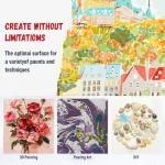 12x12 Inch Stretched Canvas for Painting (6 Pack)