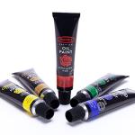 RoseArt Premium Oil Paint Set - 12 Bold Colors