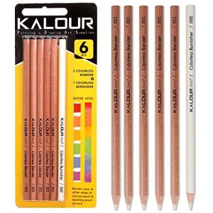 KALOUR Colorless Blender and Burnisher Pencils Set