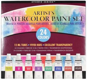 24-Color Studio Series Watercolor Paint Set