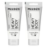 MEEDEN Titanium White Heavy Body Acrylic Paint - 2 Pack