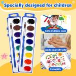 10-Pack Kids Washable Watercolor Paint Set
