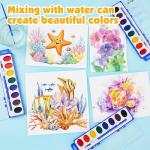 10-Pack Kids Washable Watercolor Paint Set