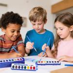 10-Pack Kids Washable Watercolor Paint Set
