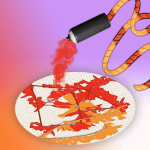 Spin Art Acrylic Paint Set with Bonus Games