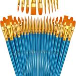 5-Pack Round-Pointed Nylon Hair Paint Brushes