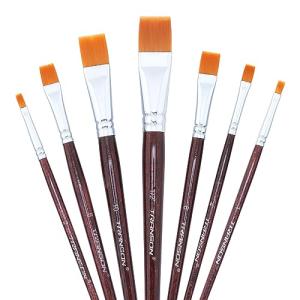 Transon 7-Piece Flat Paint Brush Set
