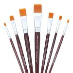 Transon 7-Piece Flat Paint Brush Set